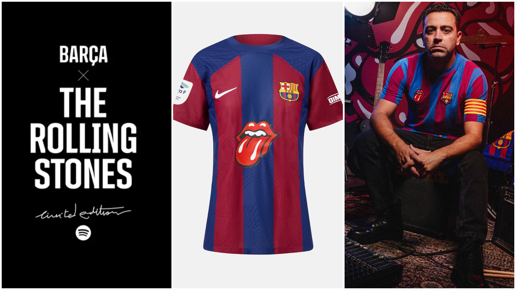 La equipación del Barcelona + Rolling Stones.