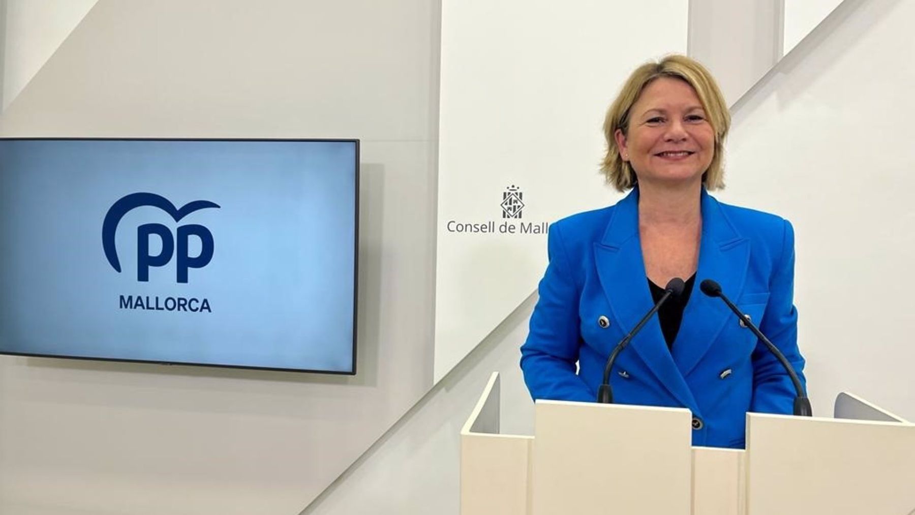 Núria Riera, portavoz del PP en el Consell de Mallorca..