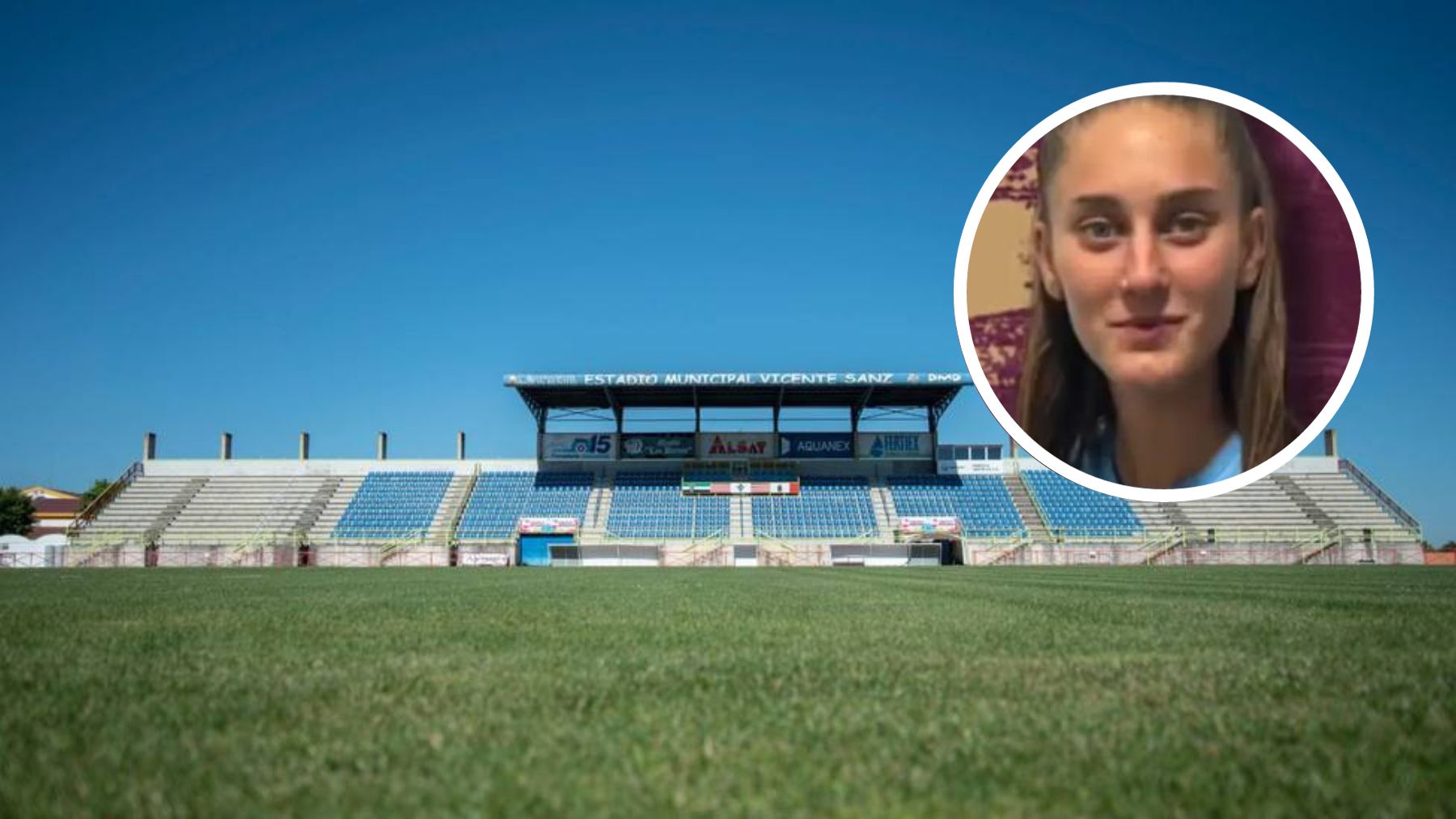 Nerea Aparicio y el campo en el que ocurrió.