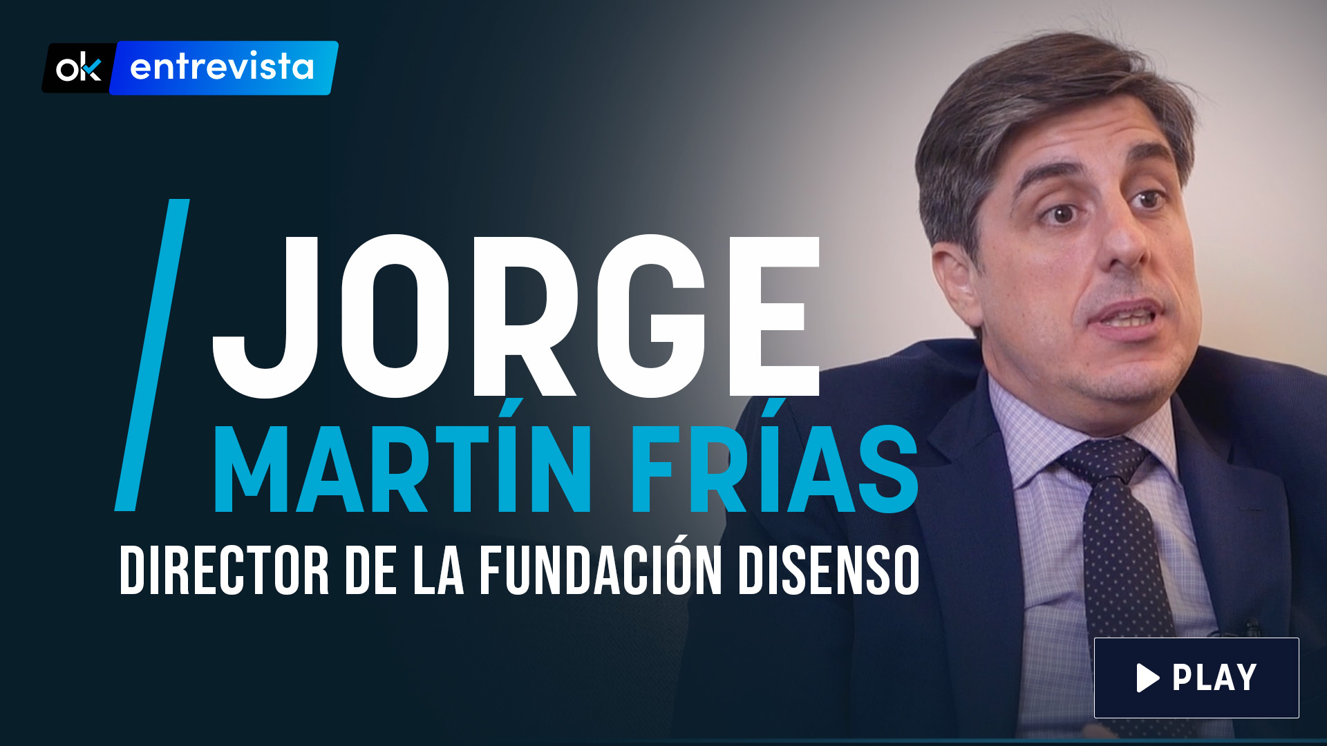 Jorge Martín Frías, director de la Fundación Disenso