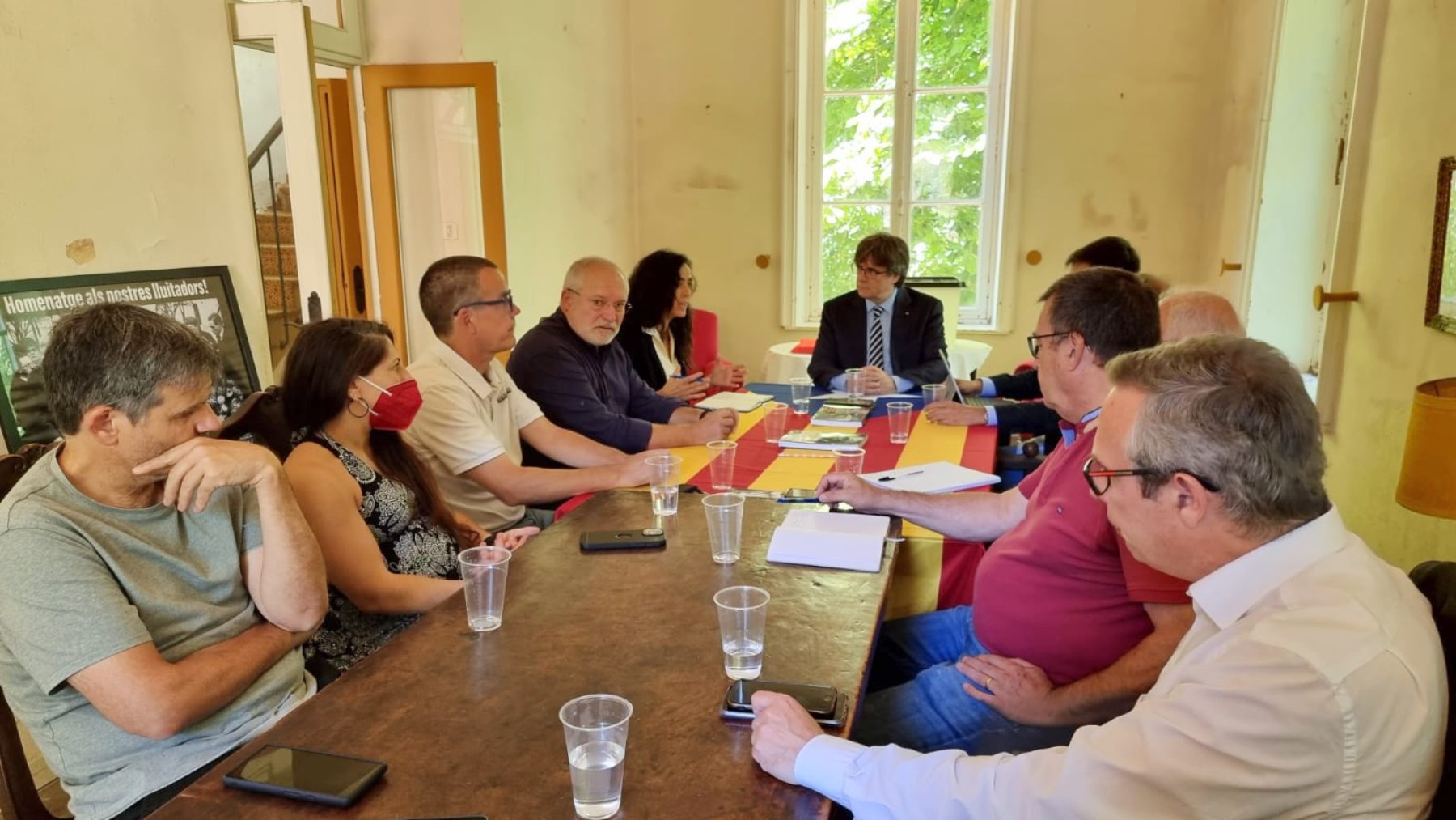 Puigdemont en una reunión del llamado Consejo de la República (Foto: Consejo de la República)