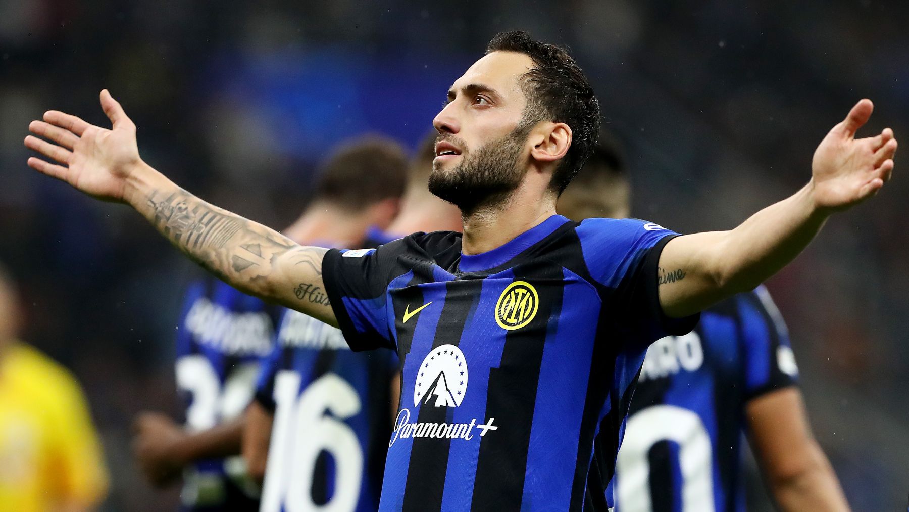 Calhanoglu celebra un gol con el Inter (Getty)