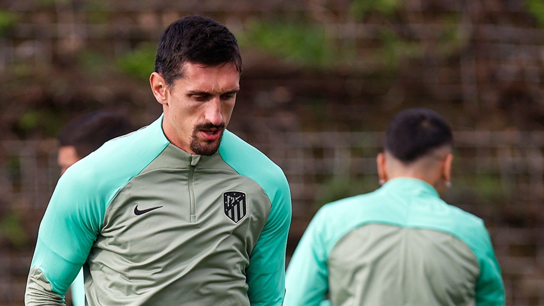 Savic, en el entreno de hoy