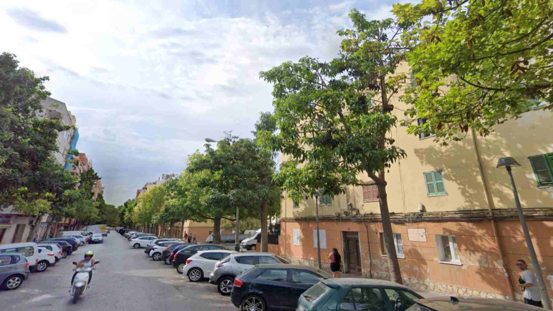 Imagen de la calle Cotlliure de Palma en barrio palmesano de Corea.