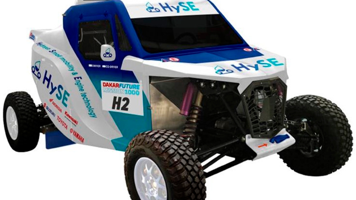 El modelo de HySE será el HySE-X1, equipado con motor de hidrógeno que participará en el Rally Dakar