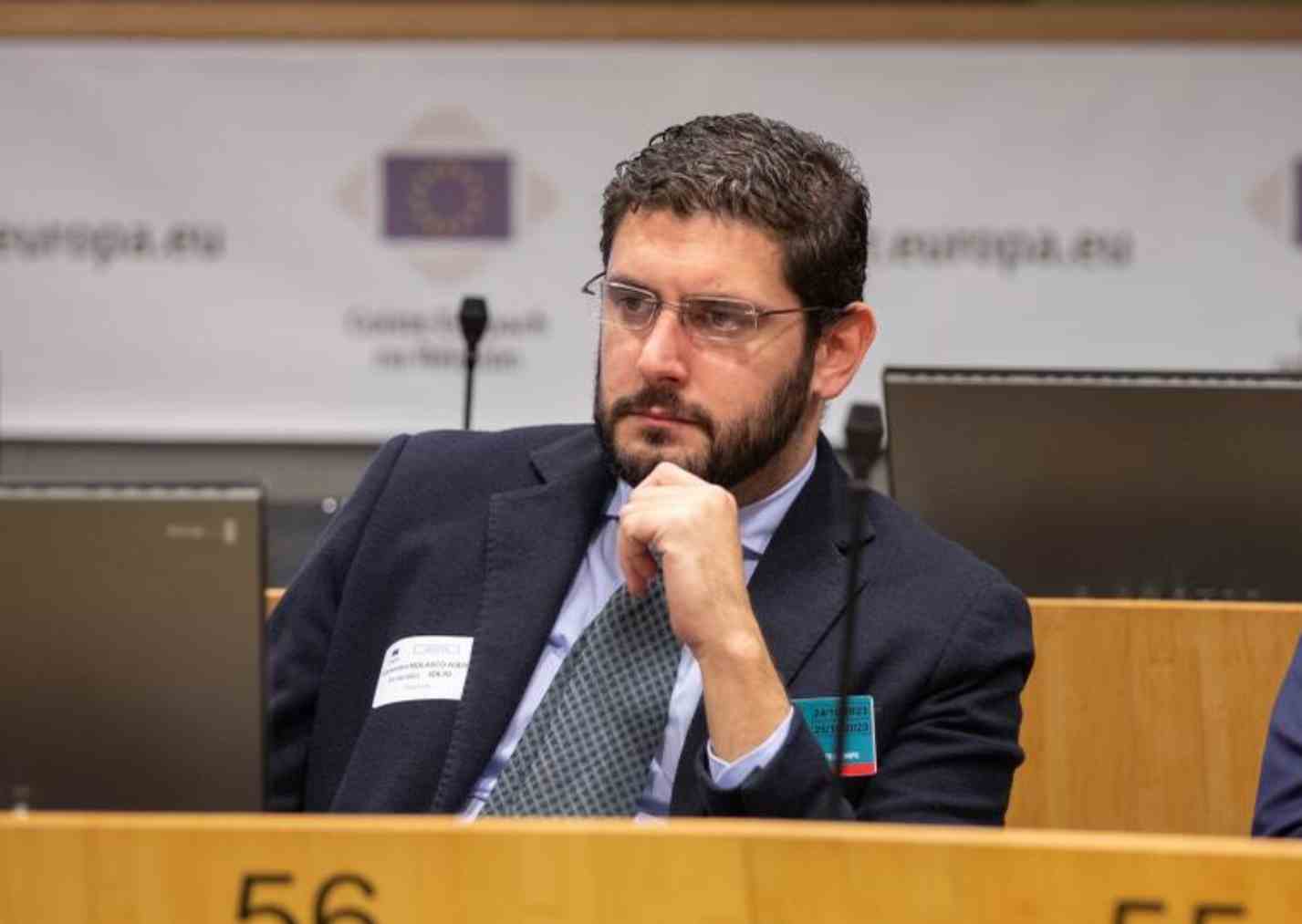 El vicepresidente, Alejandro Nolasco, en Bruselas.