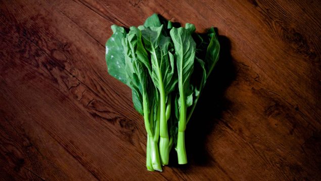 Pak choi rellena