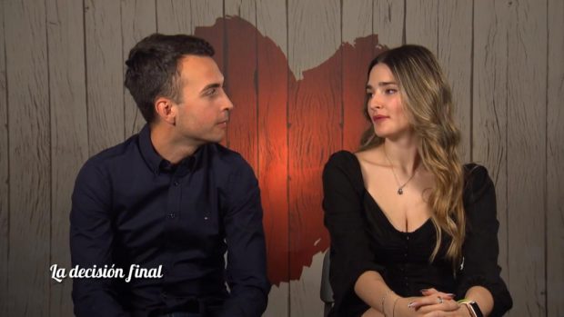 Sergio y Vanesa en la decisión final en First Dates.