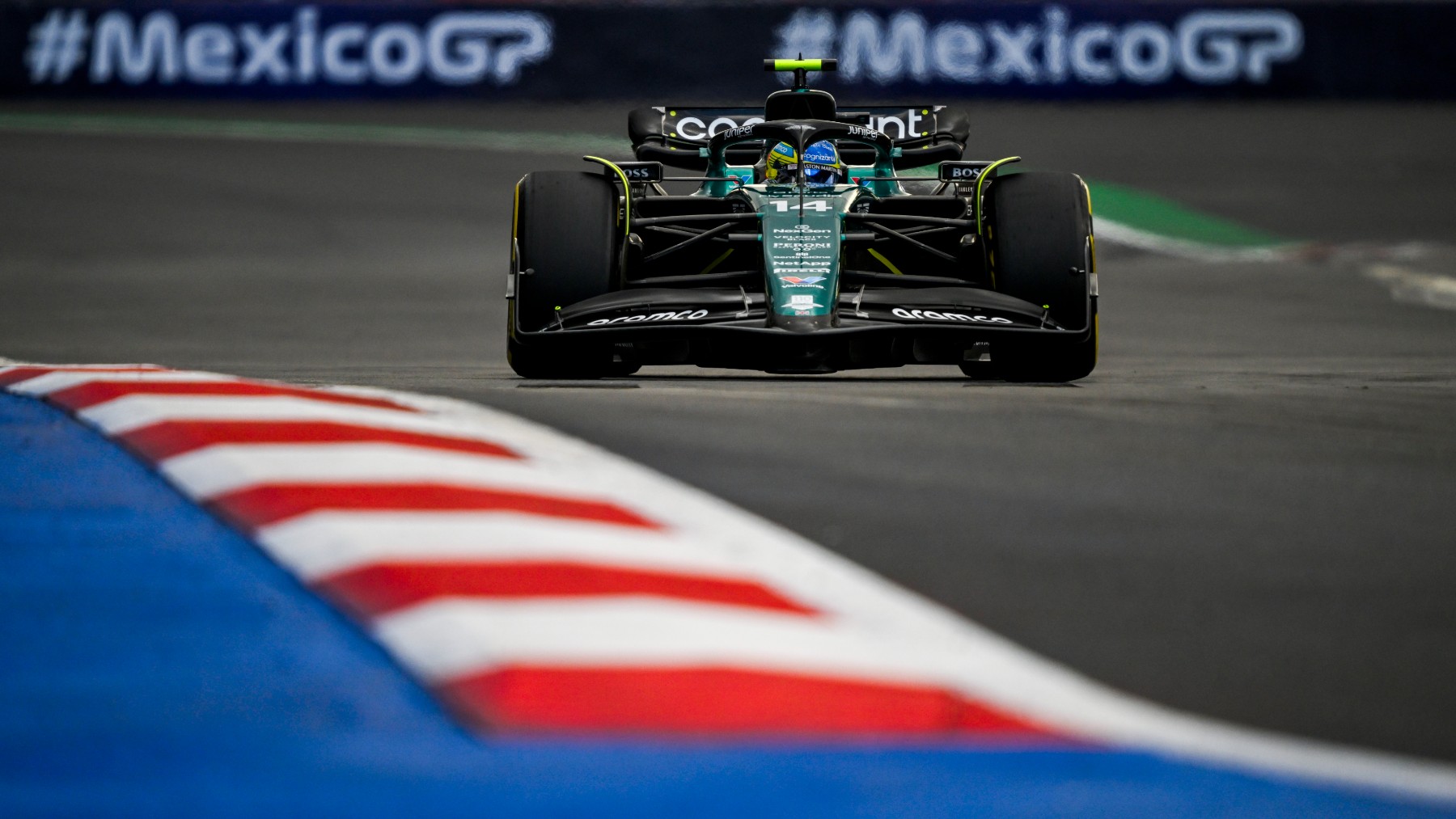 Fernando Alonso, en el GP de México. (Getty)