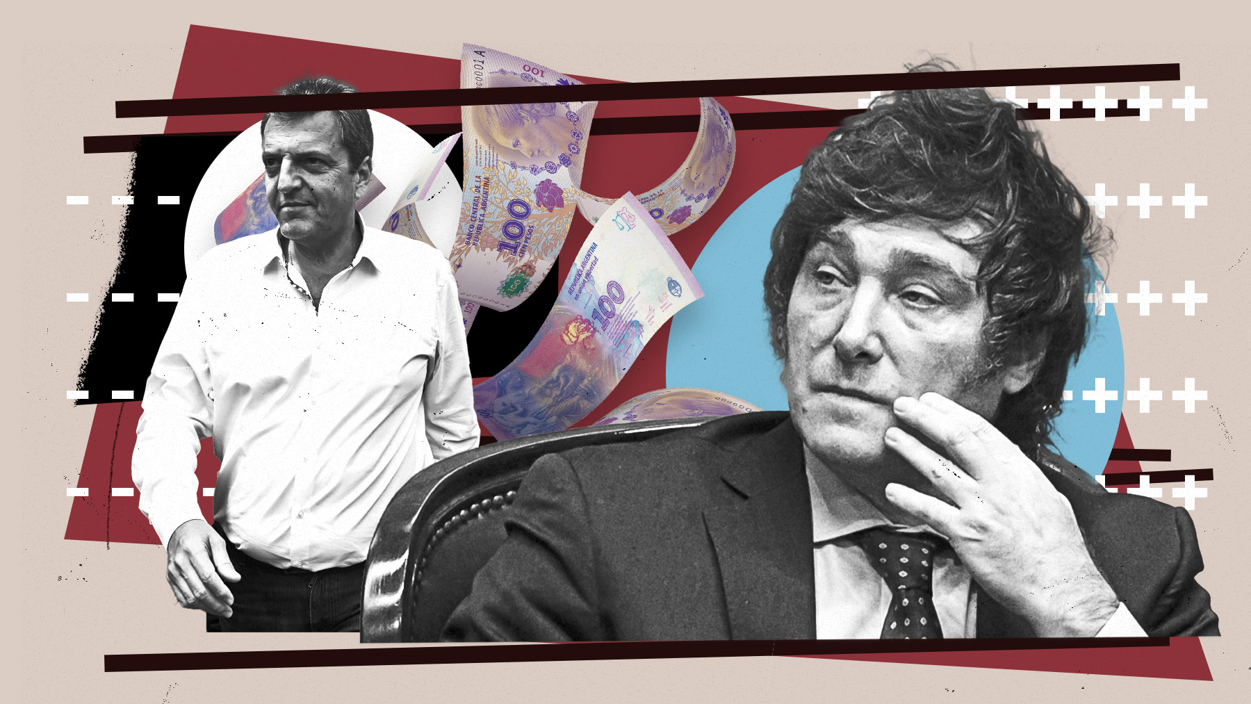 Sergio Massa y Javier Milei