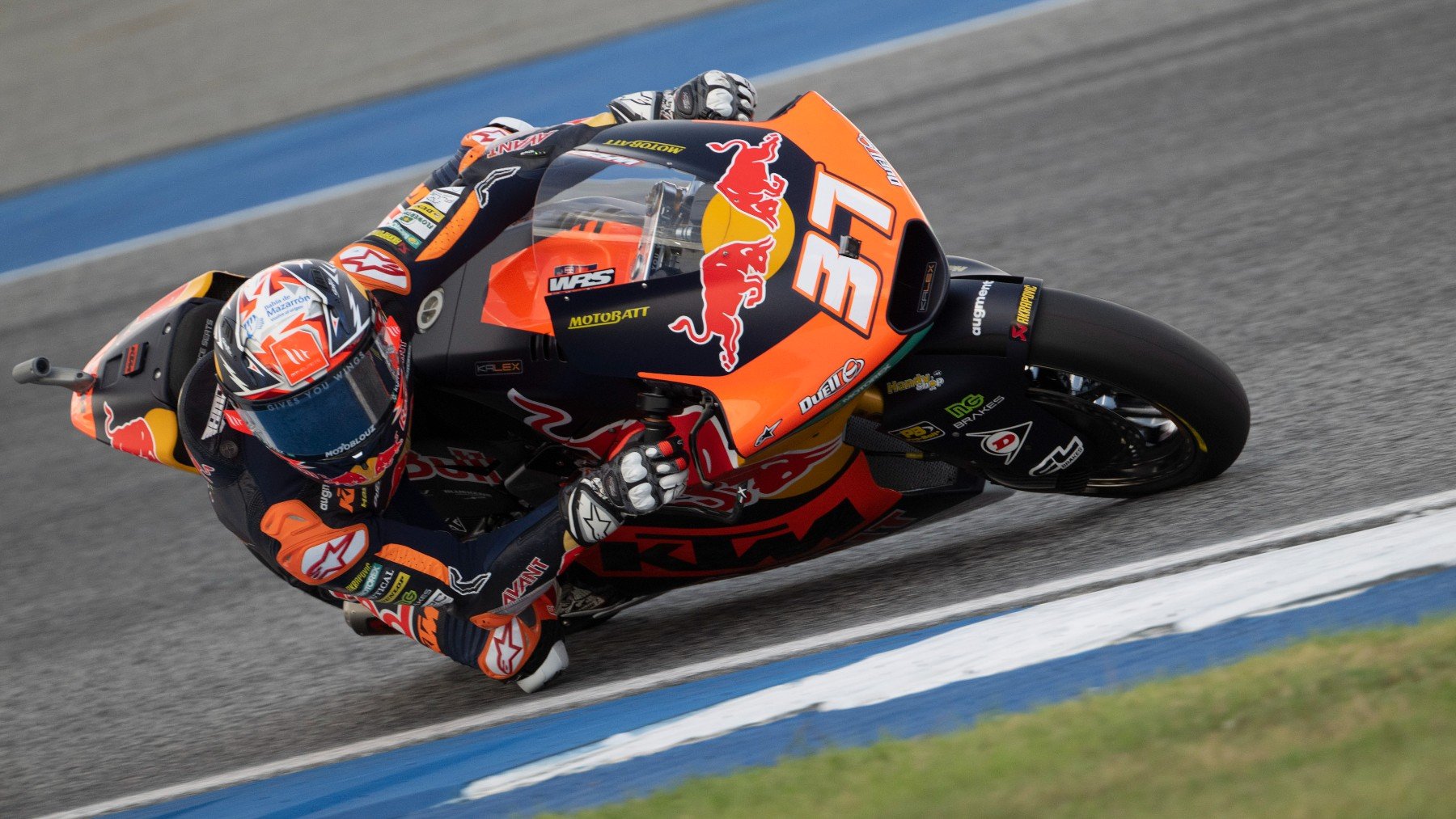 Pedro Acosta durante el GP de Tailandia de MotoGP. (Getty)