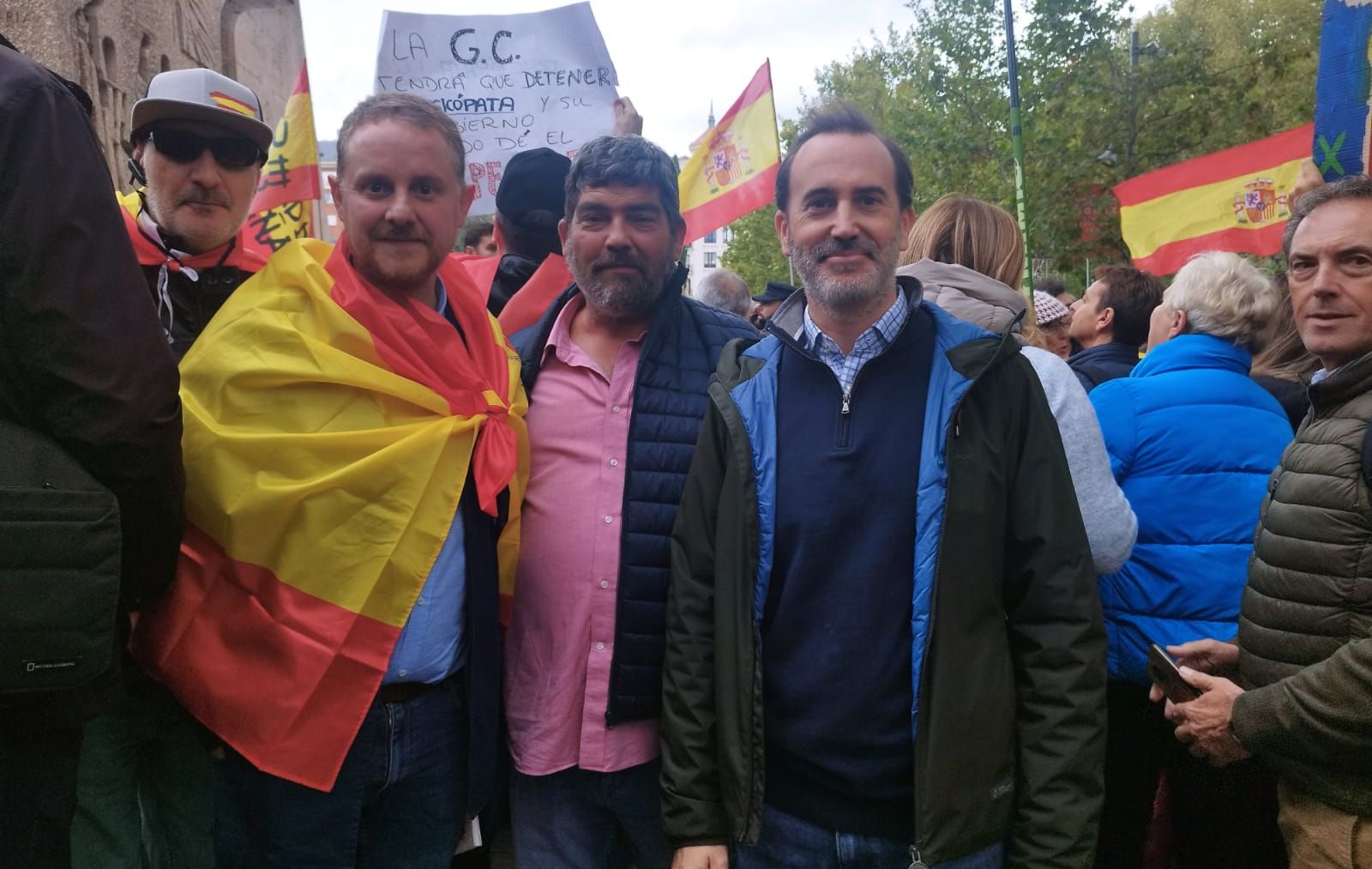 Vox Baleares en la manifestación de Madrid contra la amnistía.