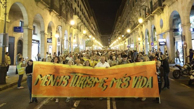 Manifestación contra el turismo en Palma