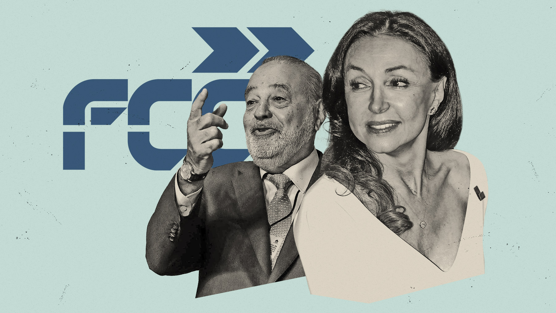 Esther Koplowitz y Carlos Slim