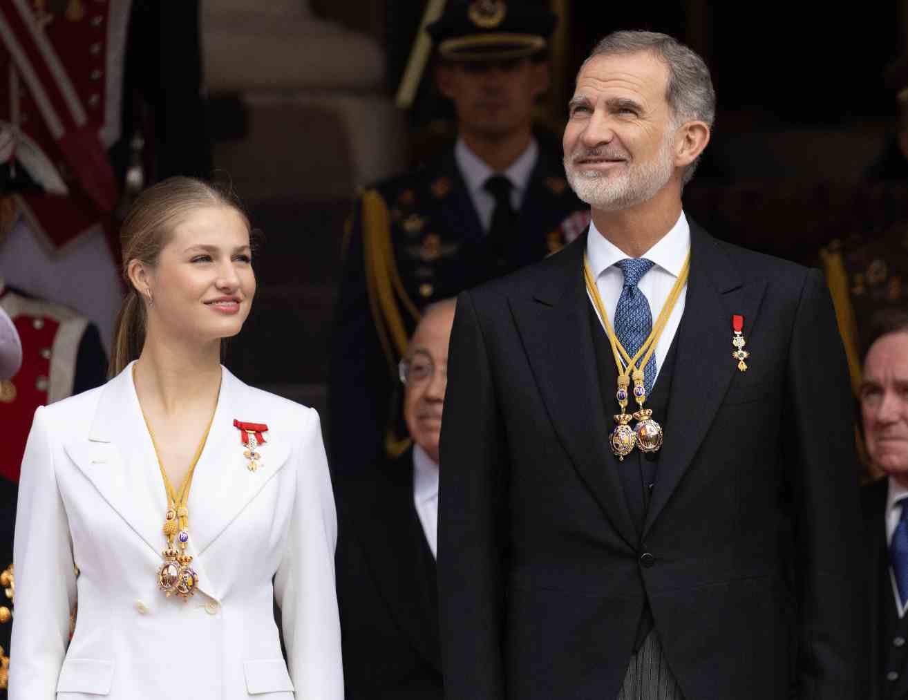 El rey Felipe VI y su hija la princesa de Asturias