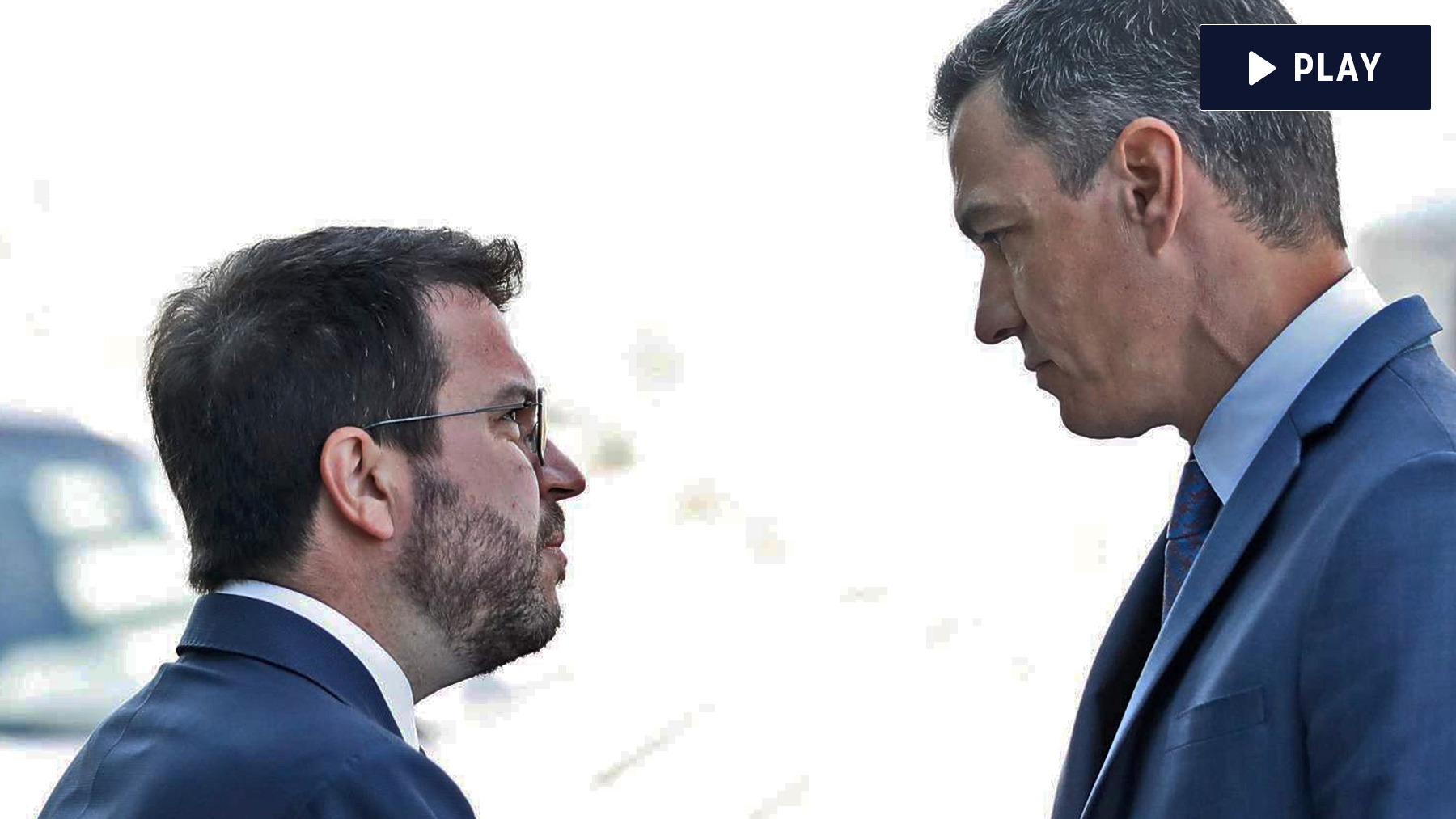 Pedro Sánchez con Pere Aragonés.