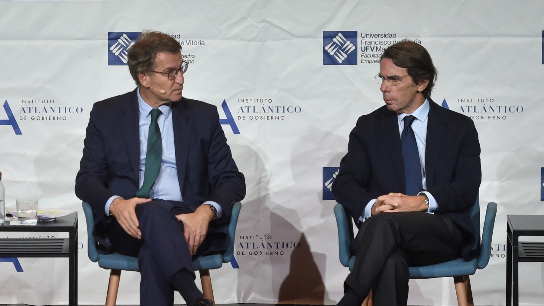 Alberto Núñez Feijóo y José María Aznar (Foto: Europa Press)