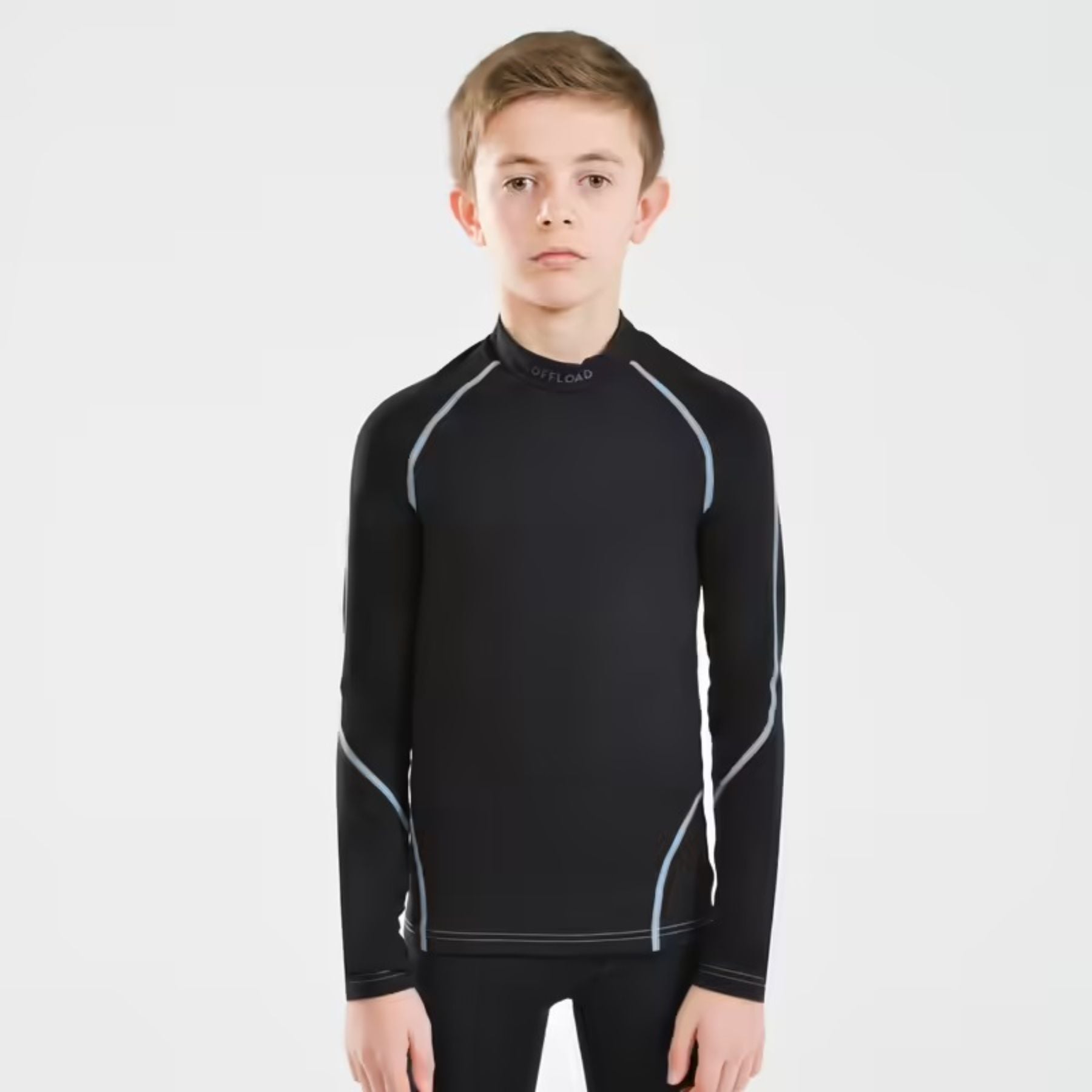 Pack De 2 Camisetas Térmicas De Manga Larga Para Niño - Mezcla De Algodón, Cuello Redondo - Ideales Para Capas De Abrigo