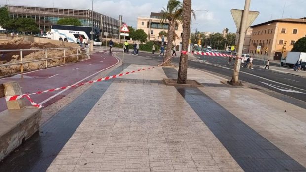 Mallorca, viento, Paseo Mar&iacute;timo Palma, Ciar&aacute;n