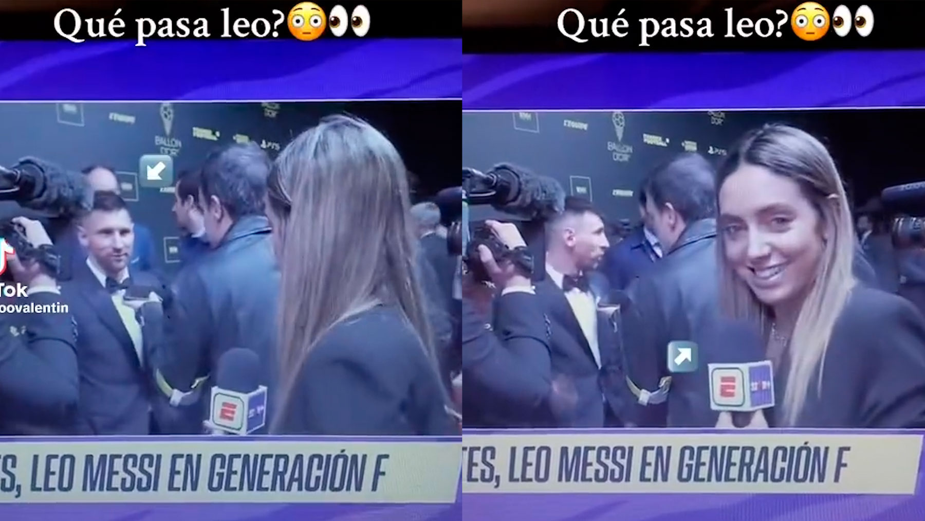 Messi y Sofi Martínez