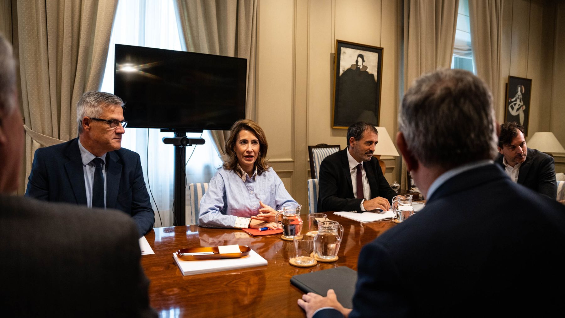 Raquel Sánchez, en un reunión