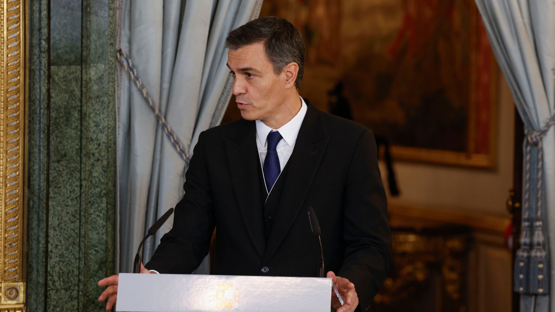 Pedro Sánchez habla tras la jura de Leonor