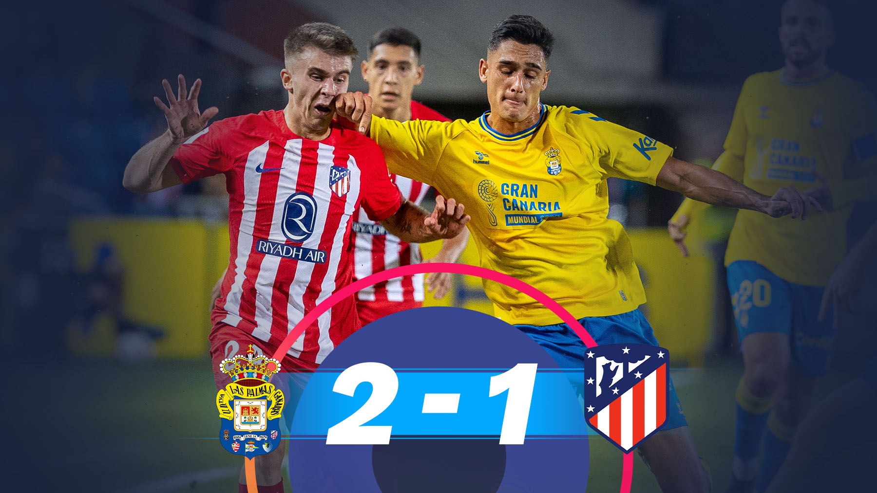 Las Palmas gana al Atlético en Gran Canaria.
