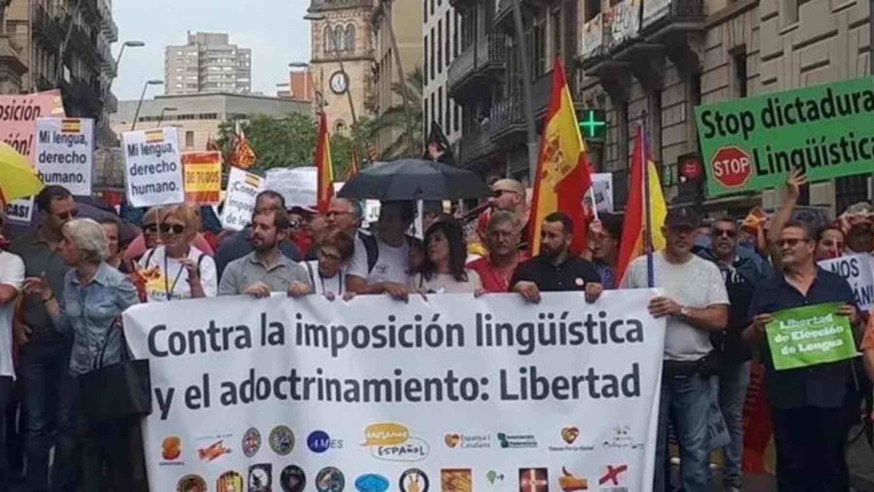 Manifestación de Hablamos Español.