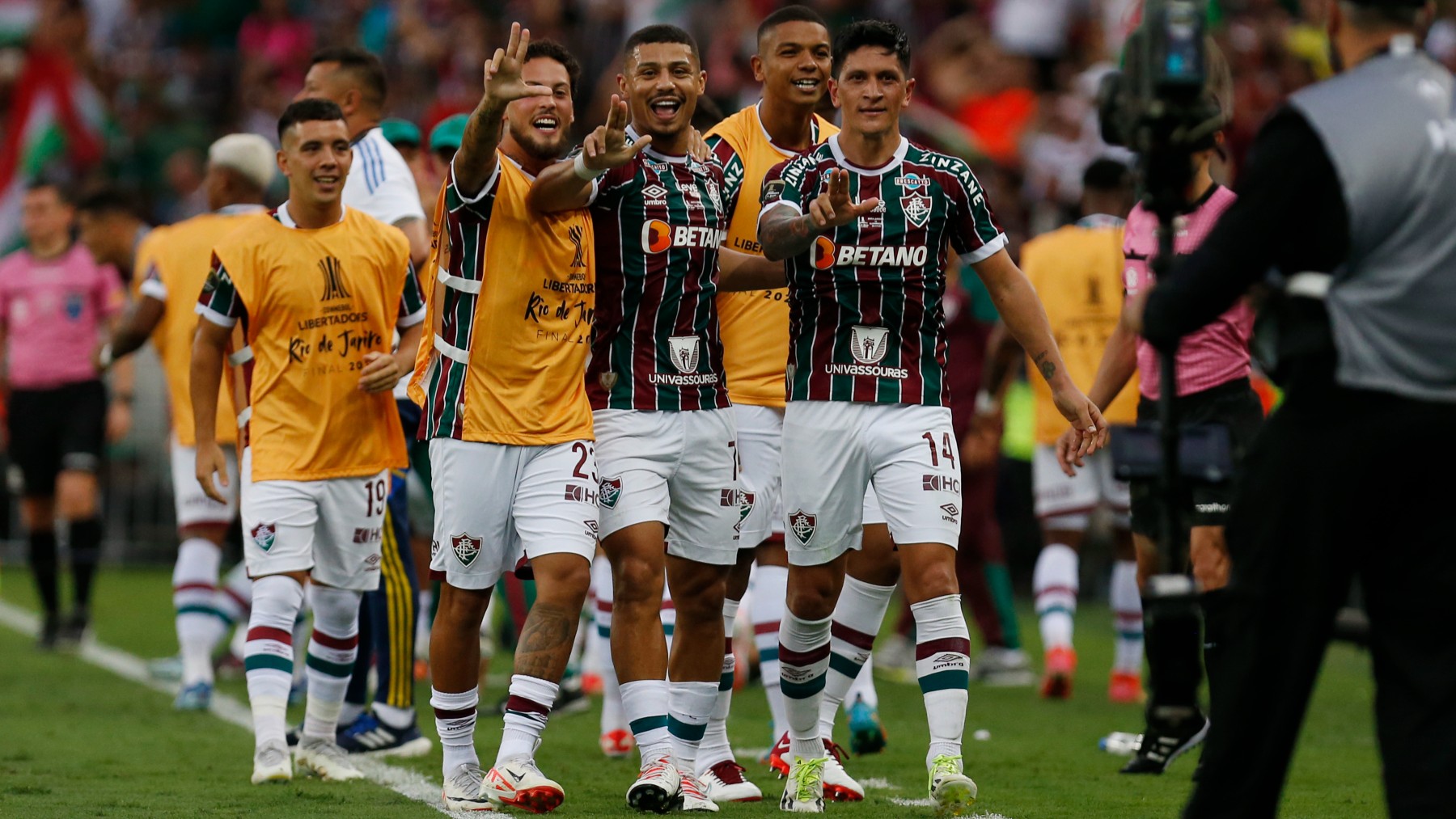 Fluminense celebra un gol. (Getty)