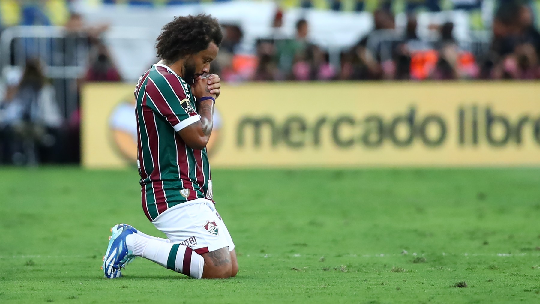 Marcelo, durante la final de la Copa Libertadores. (Getty)