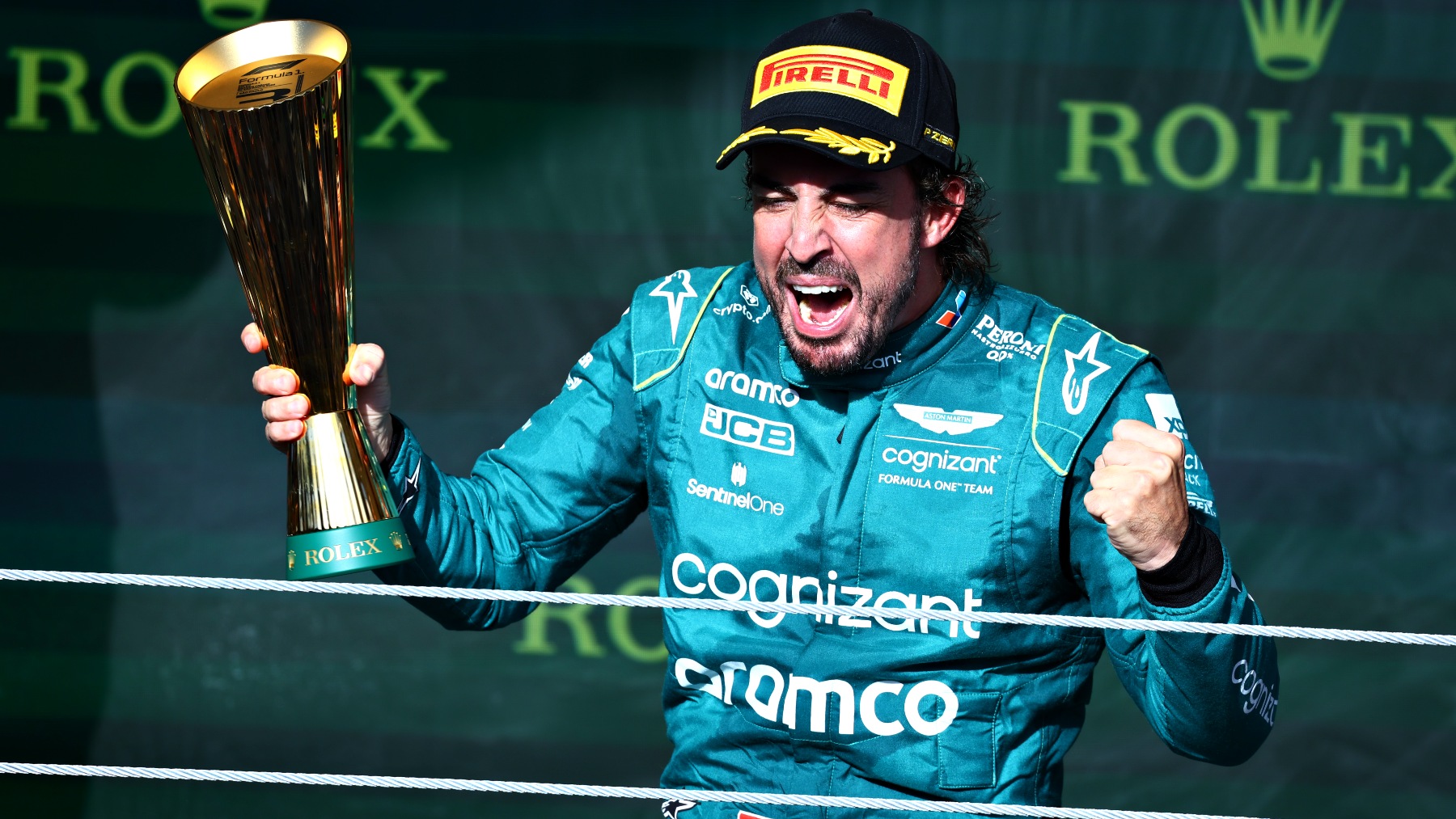 Fernando Alonso podio