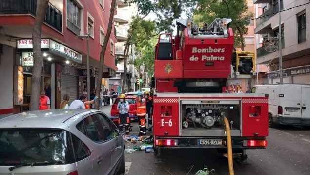 Fallecen las dos mujeres afectadas por el incendio de una vivienda este jueves en Palma