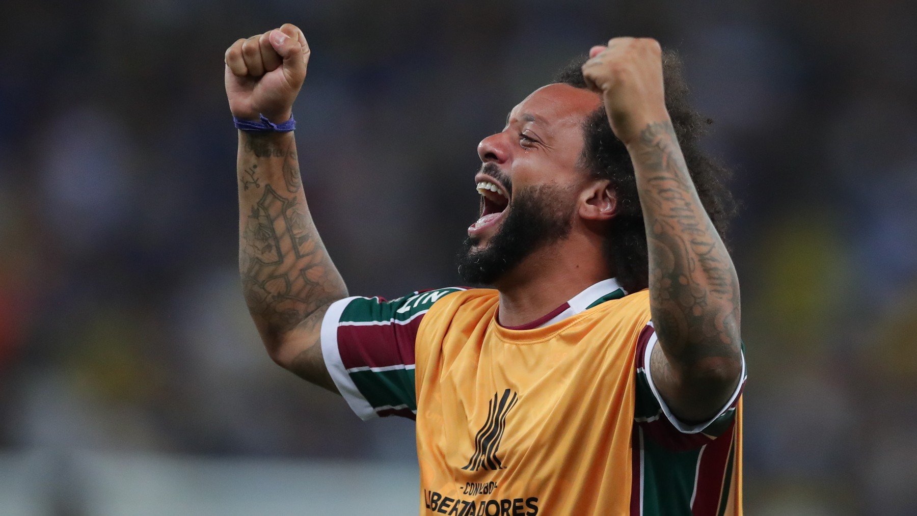 Marcelo celebra la Libertadores. (Getty)