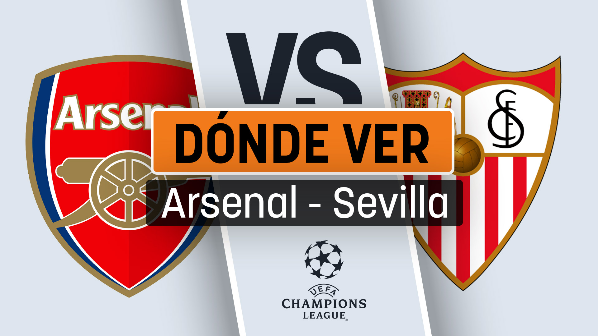 Arsenal – Sevilla: a qué hora es y dónde ver la Champions League hoy en directo por televisión y online.
