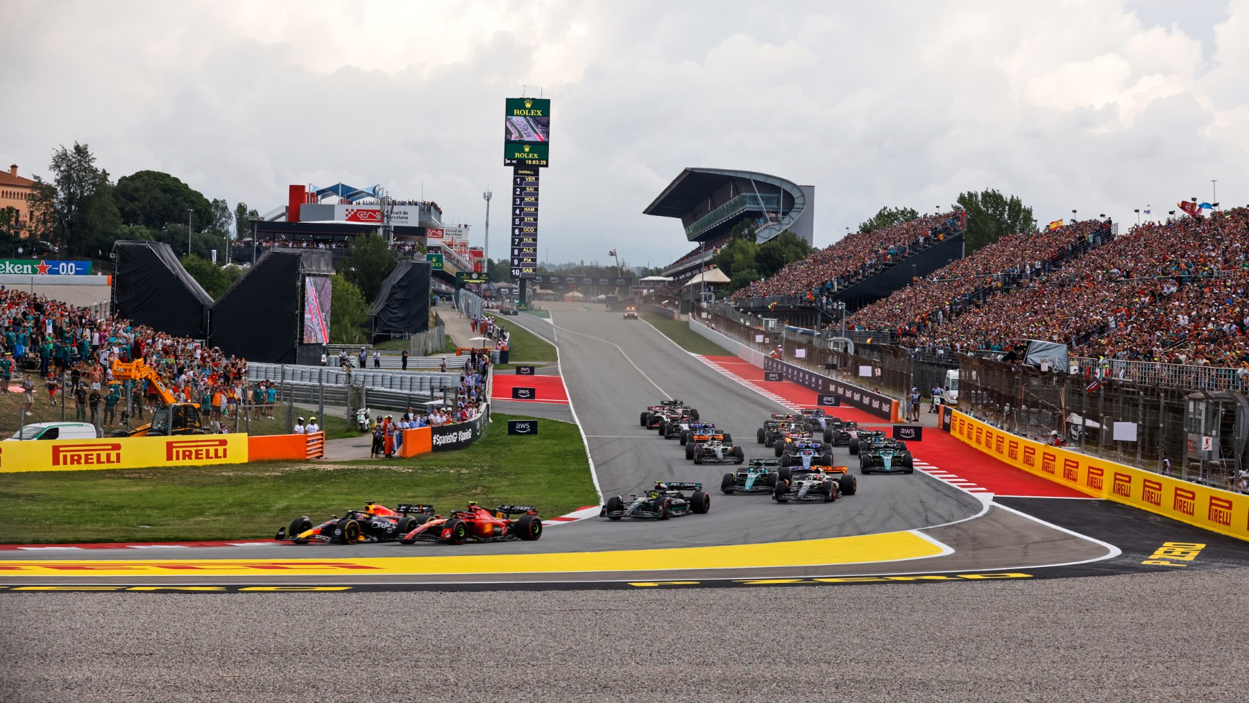 Salida del Gran Premio de España 2023. (Circuito de Cataluña)