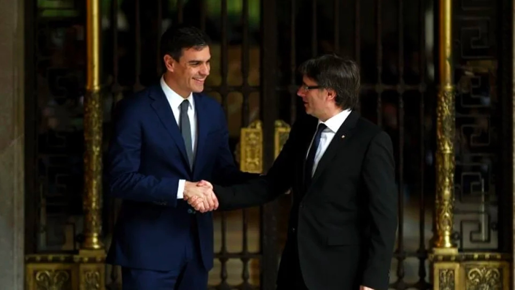 Pedro Sánchez y Carles Puigdemont.