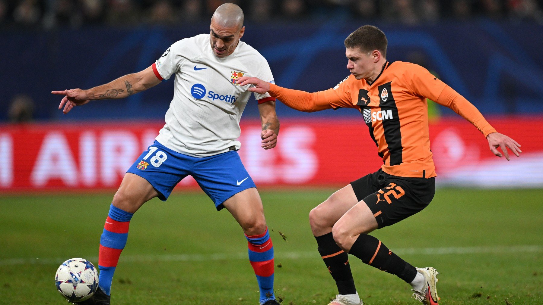 Oriol Romeu en el partido ante el Shakhtar. (Getty)