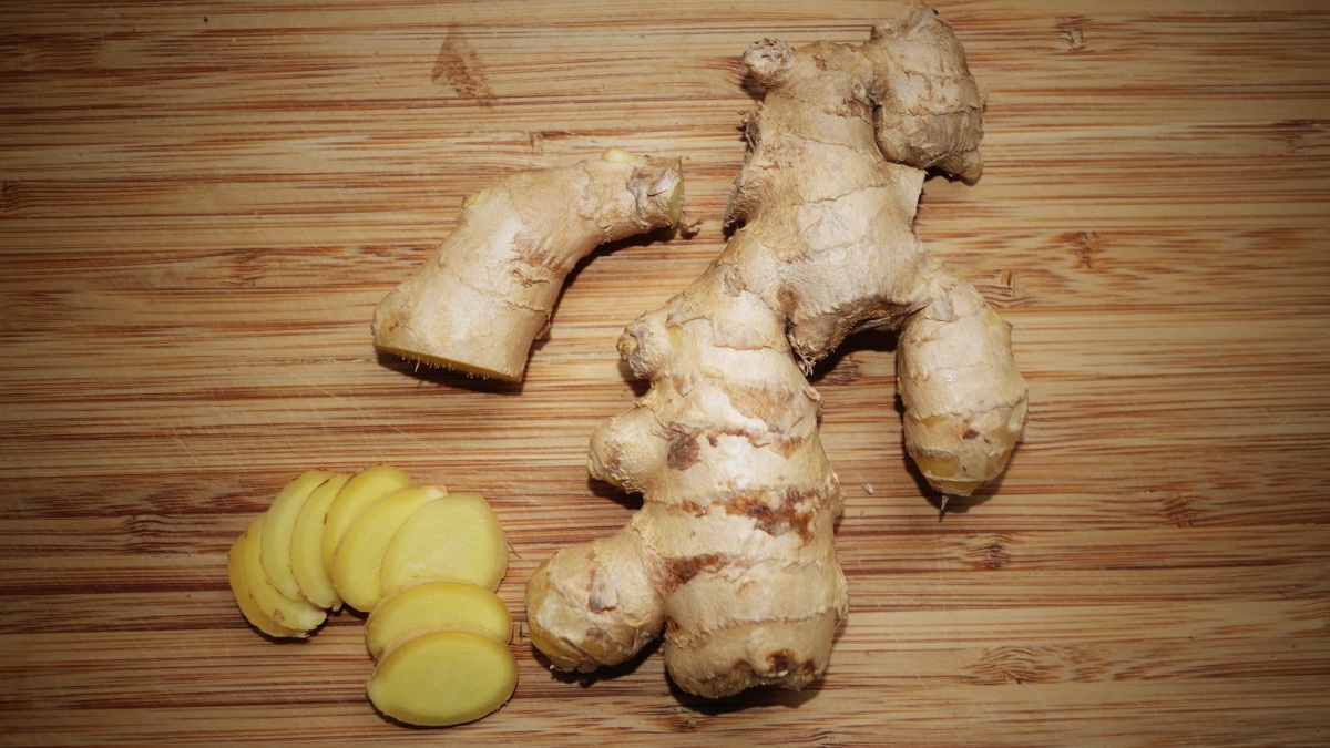 Ensalada de lentejas con jenbibre