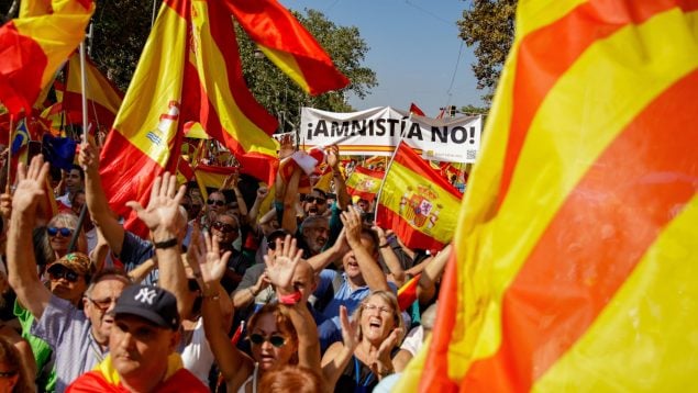 Manifestación 12 noviembre amnistía, investidura Sánchez, acto PP, amnistía Sánchez