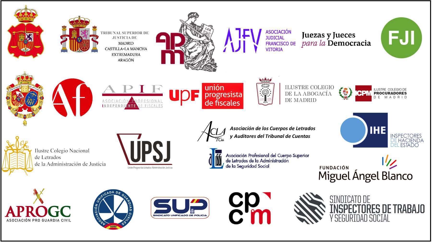 Jueces, fiscales, abogados y otros agentes sociales en contra del pacto PSOE-Junts.