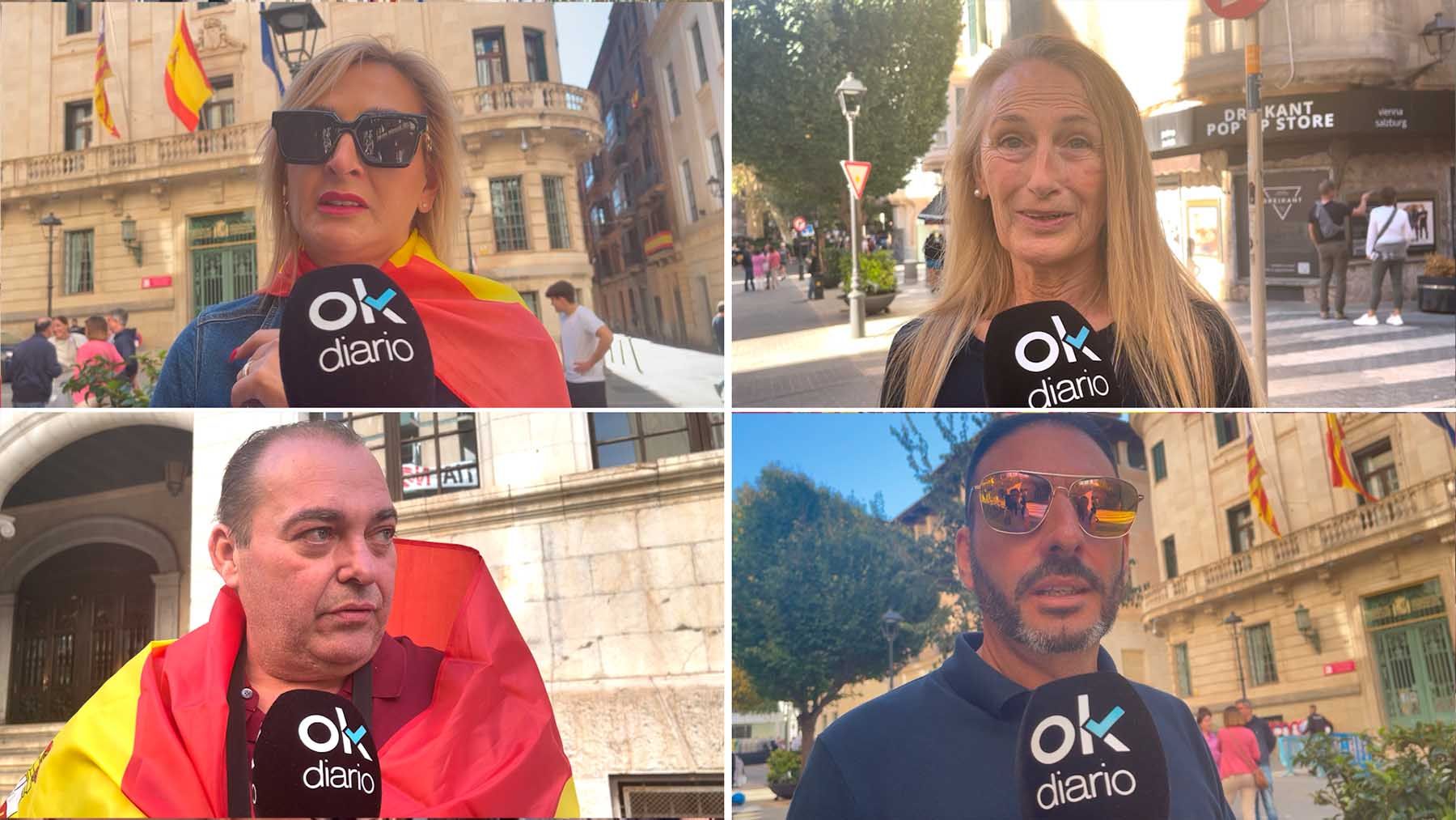 Ciudadanos de Palma muestran su indignación por la amnistía de Sánchez.