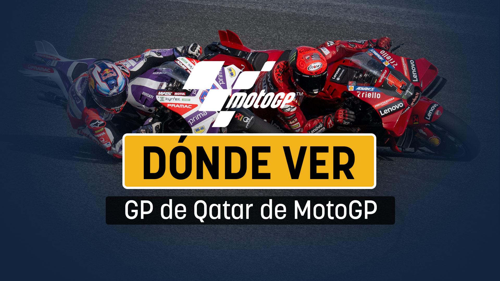 MotoGP Qatar 2023: horario, dónde ver online en vivo y por TV en directo y cuánto dura la carrera.