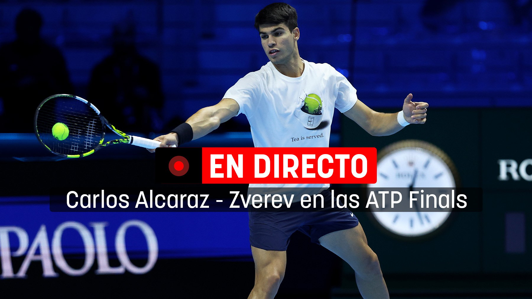 Sigue en directo el partido de Carlos Alcaraz contra Zverev en las ATP Finals