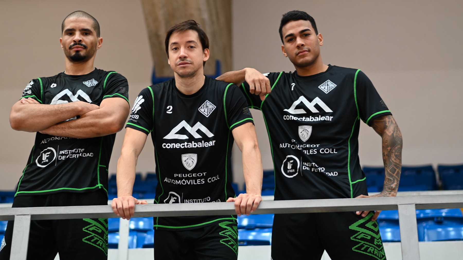 Vilian, Chaguinha y Cleber posan en Son Moix (1)