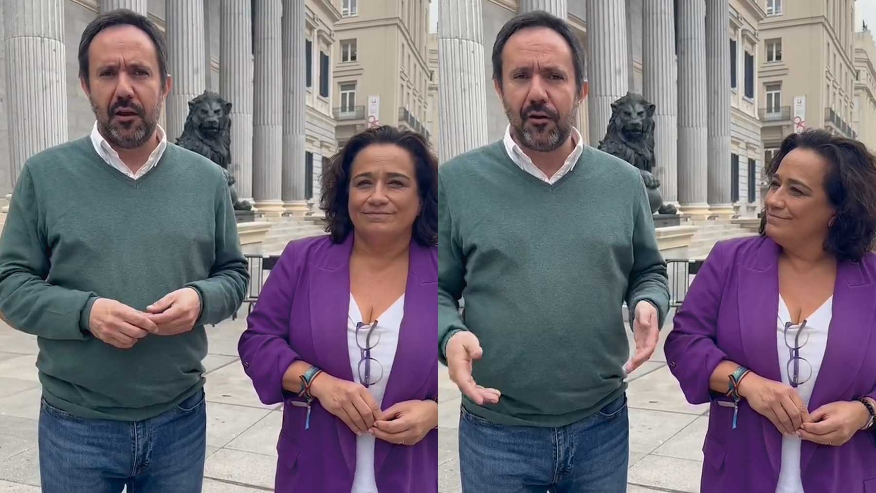 Los diputados socialistas César Ramos y Rafaela Romero.