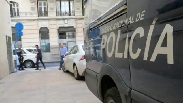 Policía Nacional en Écija, Sevilla.