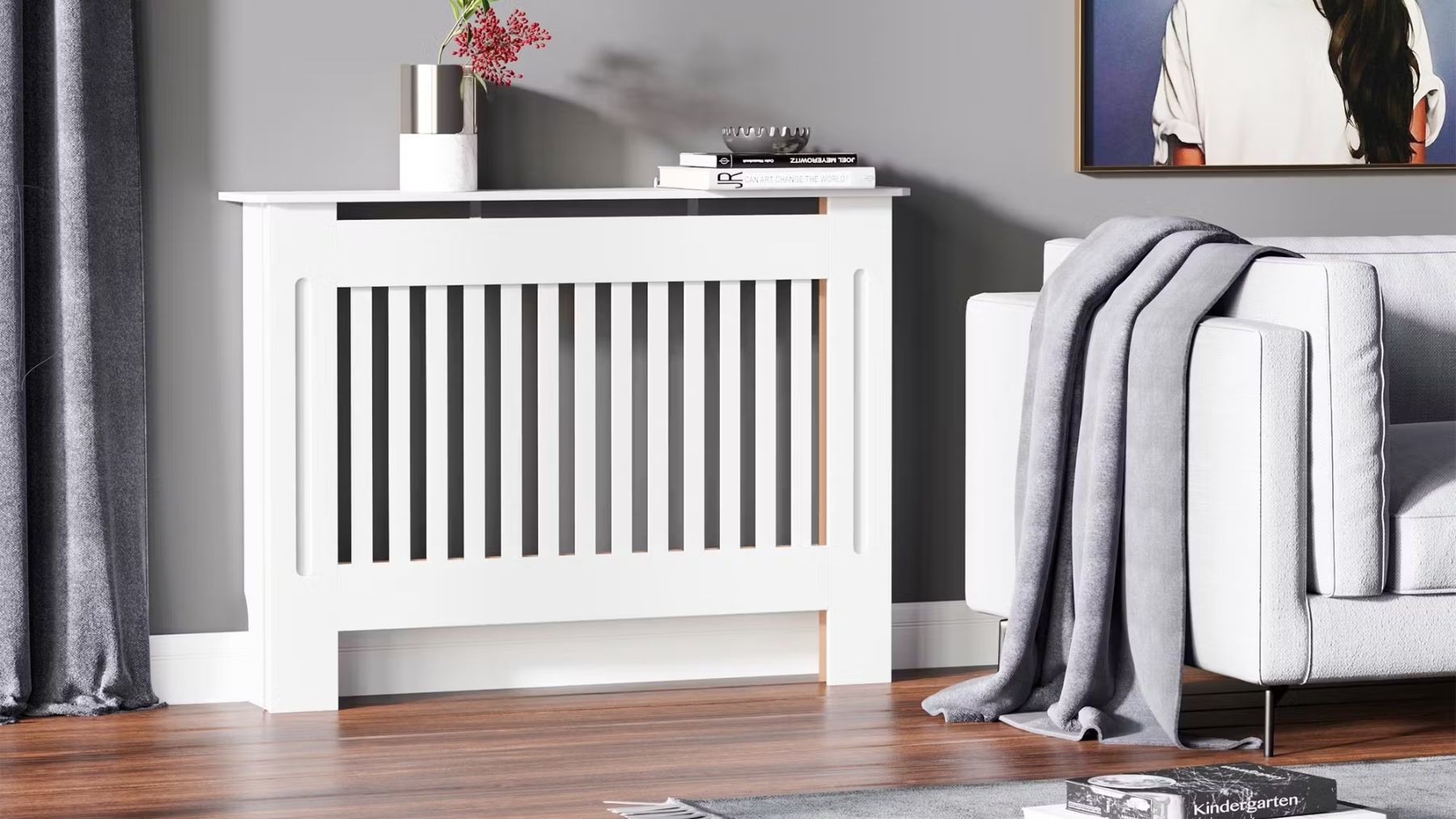 Parece de Ikea pero es de Makro: el cubre radiador que cambiará tu casa