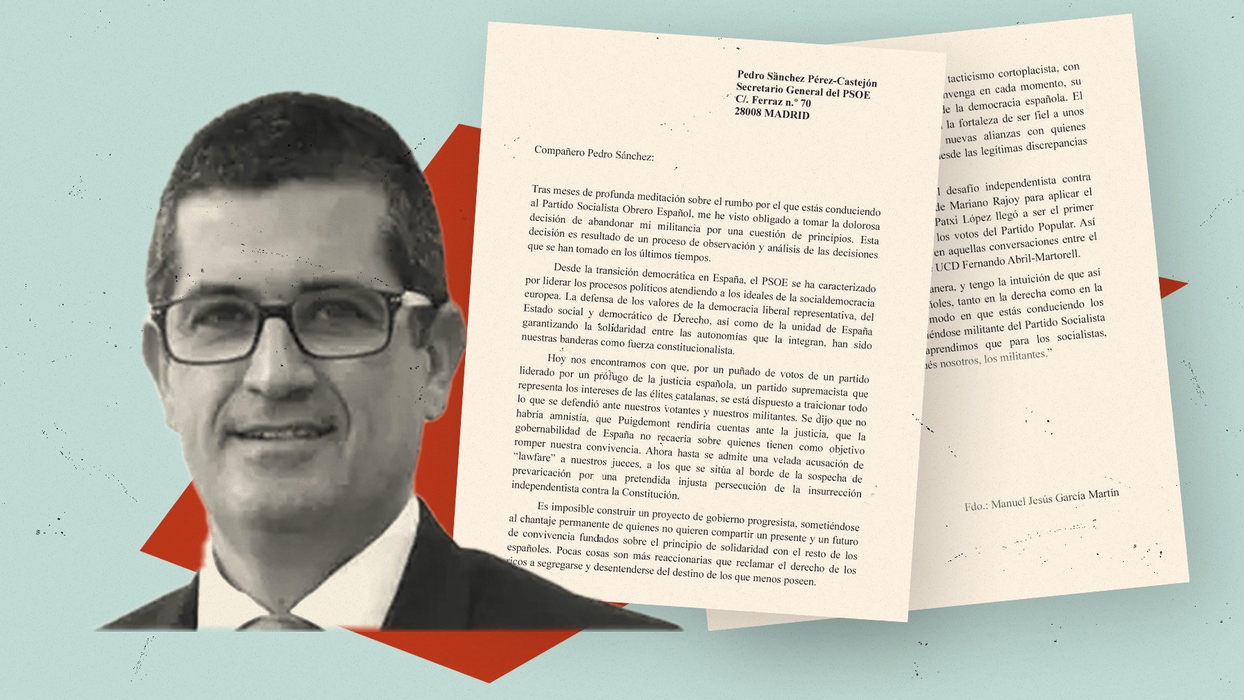 Manuel García se da de baja del PSOE