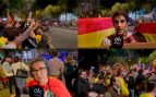 Manifestantes protestan contra Sánchez en Sevilla, frente a los Grammy.