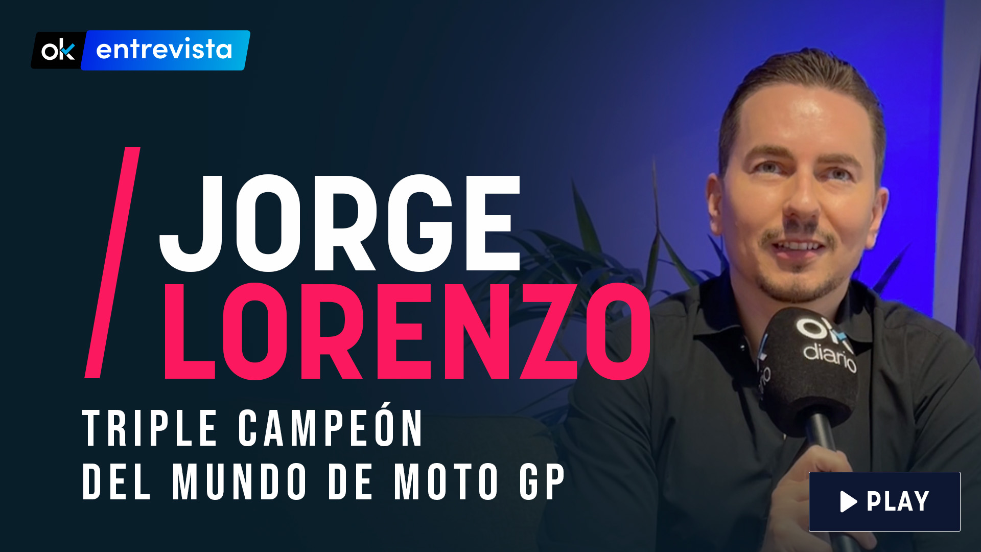 Jorge Lorenzo, en la entrevista con OKDIARIO.